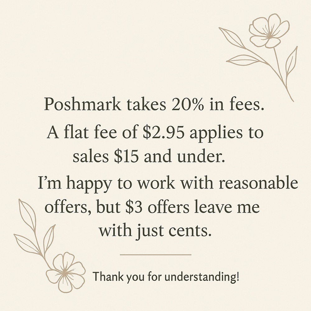 Kind Reminder About Offers + Fees